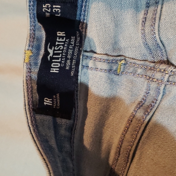 NWOT Hollister womens size 1r 25w 31L bell bottoms - Picture 5 of 7